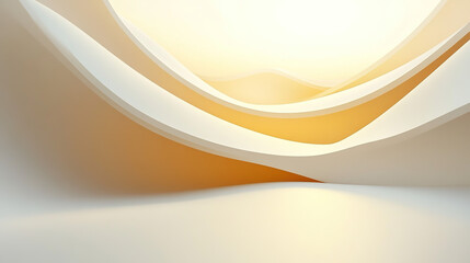 A smooth rising golden curve on a soft bright background, symbolizing steady growth, safety, and long-term stability.