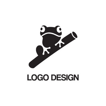 frog logo design template