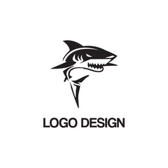shark logo design template