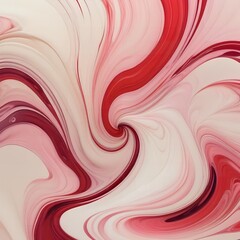 Swirling abstract patterns of red and cream colors creating a vortex effect pink