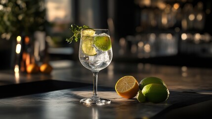 Refreshing summer cocktail