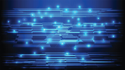 abstract technology background with futuristic modern shape and blue glowing light