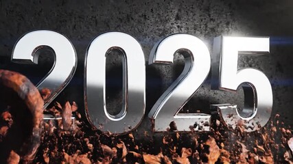 2025 - A Visual Journey Through Time, Transformation, and Metallic Reflections. - Powered by Adobe
