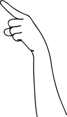 Hand Gesture Illustration, Hands Line Drawing, Minimal Gesture Art, Black and White Hand Vector, Human Hand Sketch, Creative Line Art Design, Elegant Hand Illustration, Artistic Gesture Drawing, Simpl