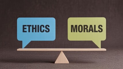 Balancing ethics and morals, conceptual integrity, business principles and personal values, weighing right and wrong in decision making, a delicate balance