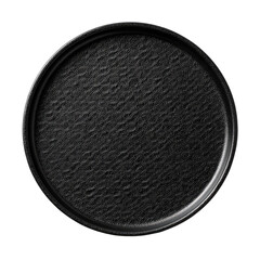 Black round textured pad with dark thin rim