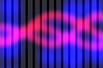 Illustration of abstract background with vertical stripes and a blurred, wavy pattern of pink and blue hues