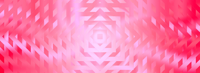 Illustration of abstract geometric background with pink and white colors, creating a mesmerizing visual effect
