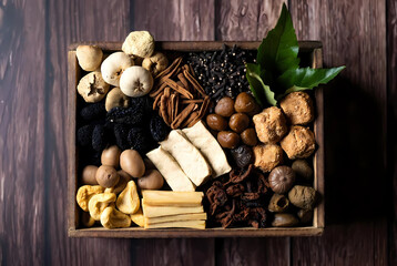 mushrooms and garlic