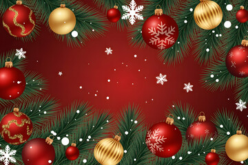 christmas background with christmas tree