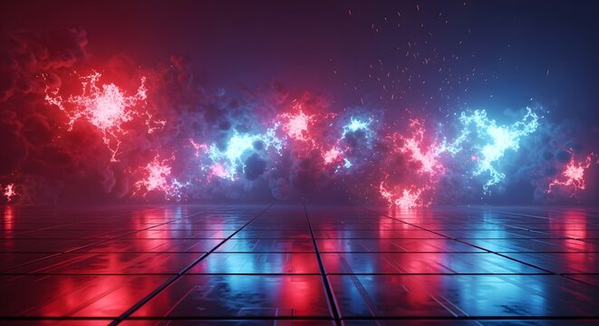 fireworks in the night sky