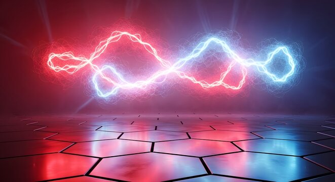 abstract background with red heart