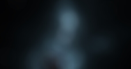 Abstract Dark Blue Grey Blurred Background with Soft Light Streak and Gradient Defocused Effect for Modern Digital Design