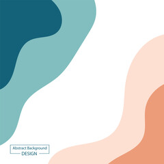 Modern Abstract Fluid Shapes Background, Colorful Wavy Minimalist Abstract Design, Creative Organic Shapes Vector Background