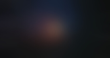 Abstract dark blue and black blurred gradient background with a soft, subtle warm orange light in the center, ideal for overlay, text, or digital design