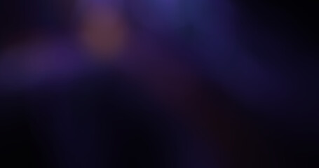 Ethereal Dark Purple and Blue Gradient Blur Background with Soft Light Leaks, Abstract Defocused Lights, and Moody Atmosphere