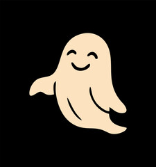 Halloween ghost character collection with flat design. Ghost Flat Design