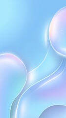 Abstract Soft Blue and Pastel Gradient Background with Fluid Shapes