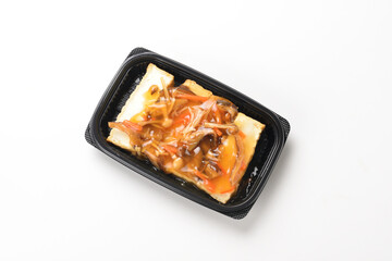 厚揚げキノコ餡かけ
