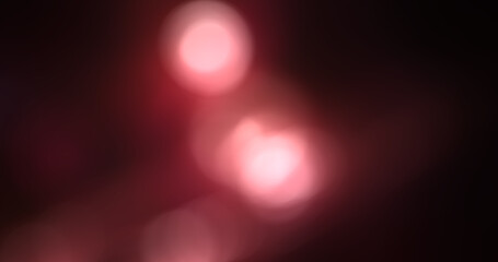 Abstract Red Bokeh Lights Background with Soft Blurry Festive Illuminations, Dreamy Glow Overlay, and Defocused Luminous Effect