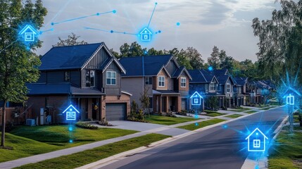 Smart Homes Connected Neighborhood Network Technology