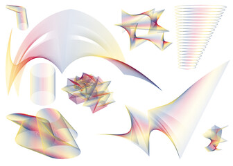 abstract background with rainbow