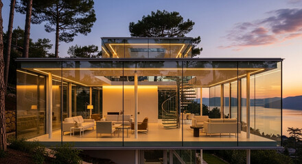 night view of the city