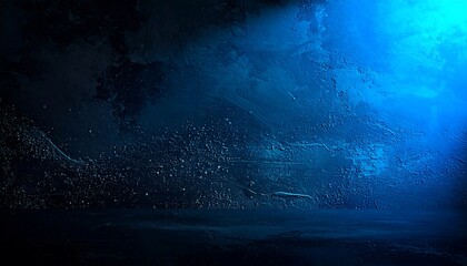 Abstract background grainy texture. Blue gradient mix horizontal background. Modern blue backdrop.