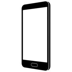 Silhouette of a person running or jogging isolated on