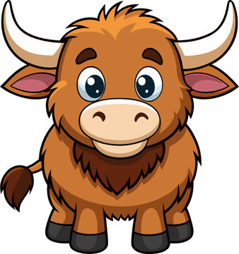 Yak Cartoon for kids Story Illustration
