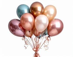 Elegant Bunch of Balloons for Celebrations and Decorations.