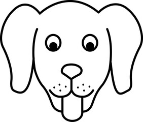 Dog Face icon. Vector illustration