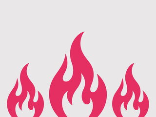This vibrant pink flames graphic symbolizes passion and intensity, perfect for designs needing a bold statement or thematic representation of heat and energy.