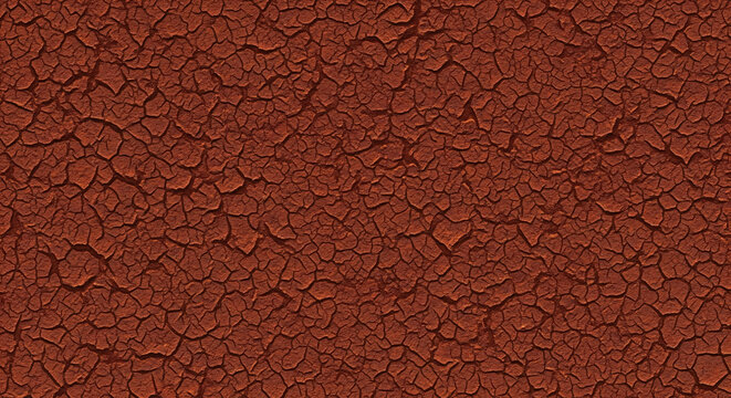 Grungy textured surface with old cracked red paint.