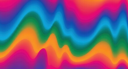 Vibrant multi-colored gradient background with wavy patterns and smooth transitions