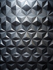 Fototapeta premium A dramatic dark grey geometric pattern dominates a minimalist backdrop, evoking an aura of mystery and sophistication