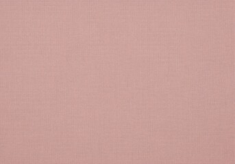 Fototapeta premium Clean flat dusty rose linen fabric texture background swatch textile material