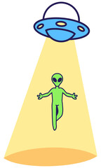 Cute alien illustration