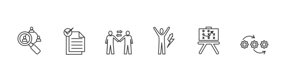 Crisis management banner icon vector illustration  with icon of identify, assessment, understand, cope, strategy and recovery procedure 