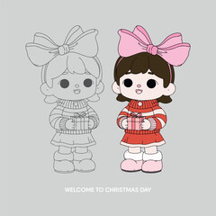 Christmas Holiday Festive Cartoon character