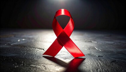 World AIDS Day Red Ribbon Banner