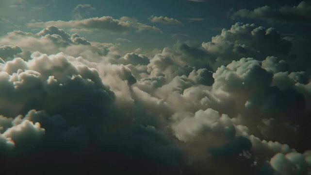 Dramatic Clouds Aerial View Sky, Cloudscape, Weather, Atmosphere