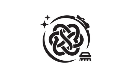 Discover a spotless crest logo with a modern shield design and sparkling star elements for your brand identity, perfect for a fresh, clean, and trustworthy company image