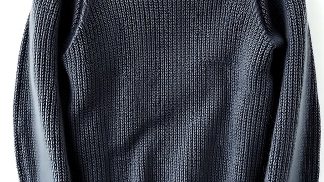 lambswool. A wool sweater shrunk after washing, showing textured fabric on a simple background. lifestyle magazines, social media lookbooks, designed for influencer and brand collaborations.