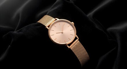 watch on black background