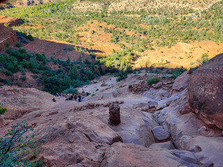 red rocks in the desert