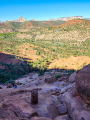 Scenic view in desert
