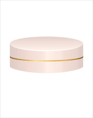  Cylinder platform for a minimalist product showcase