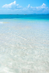 Crystal Clear Water and White Sand Beach at Bamboo Island in Phi Phi Thailand
