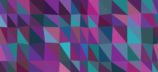 Abstract Geometric Design with Purple and Blue Triangles Keywords: abstract, geometric, pattern
